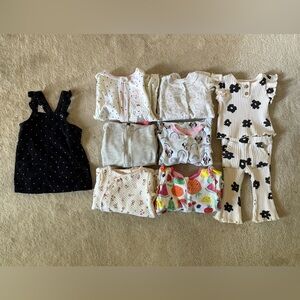 Various One Pieces Footies, Onesies & Other Outfits - 6/9 M Mostly
